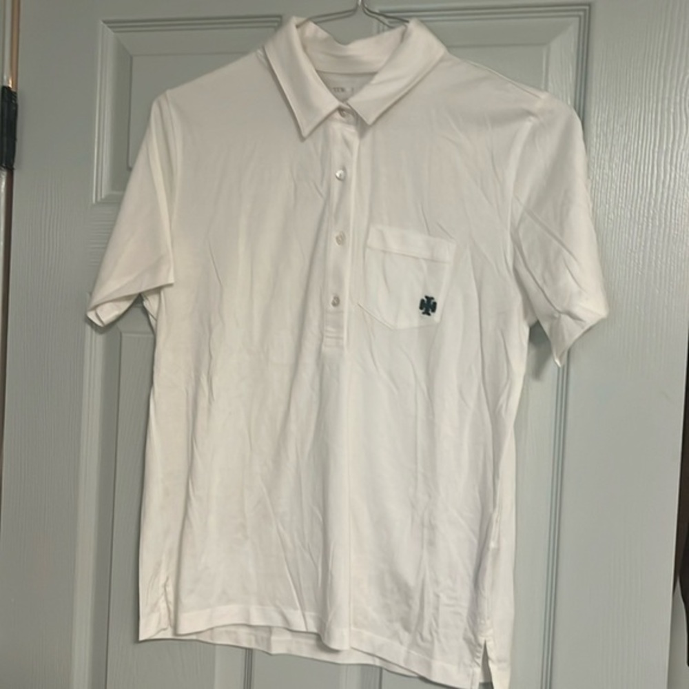 Tory Burch - Tory Sport short sleeve polo - Women’s Large, Green TB logo